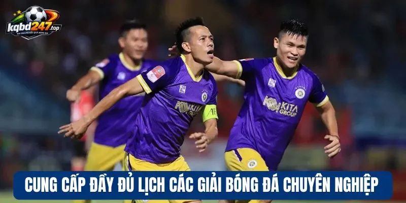 Cung cấp đầy đủ lịch các giải bóng đá chuyên nghiệp