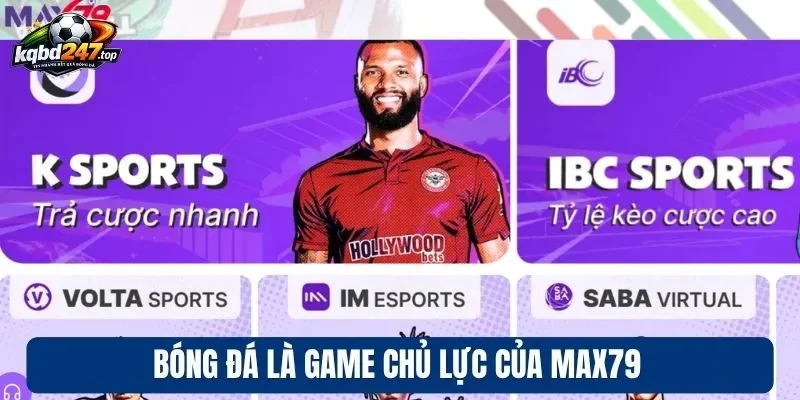 Max79 - Cá Cược Bóng Đá Siêu Chất, Nhận Thưởng Ngập Tràn 2 Bóng đá là game chủ lực của Max79