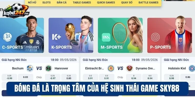 Sky88 - Sân Chơi Cá Cược Update Kèo Ngon Nhất Thị Trường 2 Bóng đá là trọng tâm của hệ sinh thái game Sky88