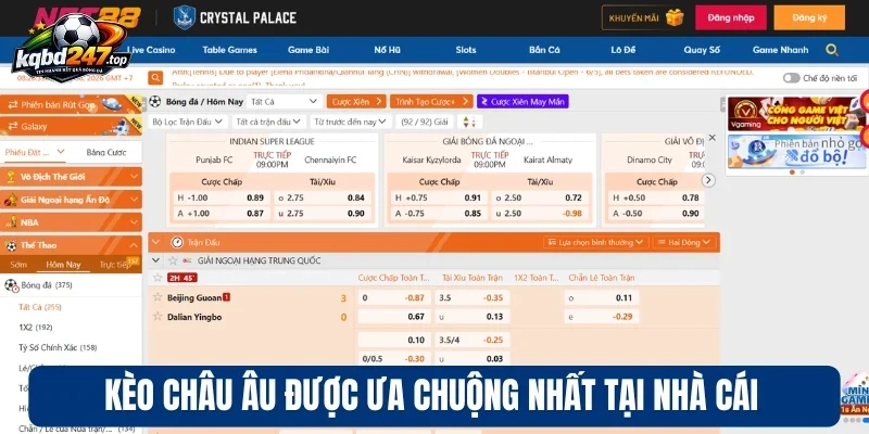 Net88 - Nhà Cái Bóng Đá Kèo Ổn Định, Trải Nghiệm Siêu Mượt 4 Kèo Châu Âu được ưa chuộng nhất tại nhà cái