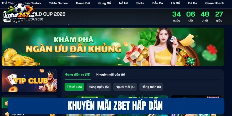 Khuyến mãi zbet hấp dẫn