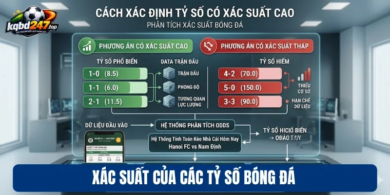 Kèo Tỉ Số Chính Xác - Chọn Đúng Kết Quả, Vào Tiền Kèo Thơm 3 Xác suất của các tỷ số bóng đá