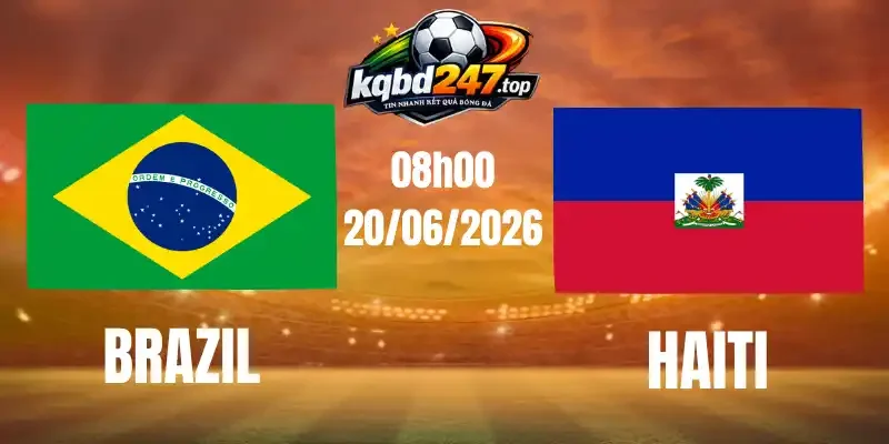 Kèo Nhà Cái Brazil Vs Haiti - Bảng C World Cup 08h00 20/06/2026