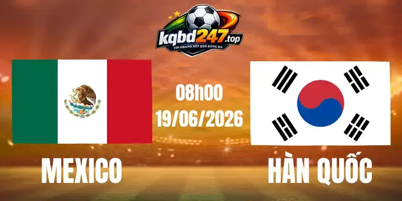 Kèo Nhà Cái Mexico Vs Hàn Quốc - Bảng A World Cup 08h00 19/06/2026