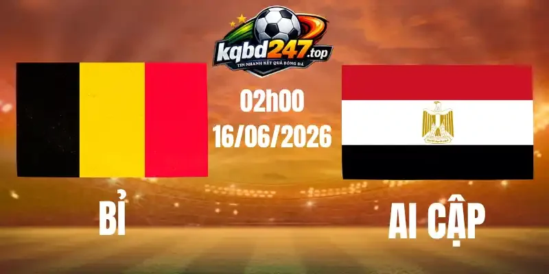 Soi Kèo Bỉ Vs Ai Cập - Bảng G World Cup 02h00 16/06/2026