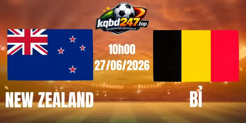Soi Kèo New Zealand Vs Bỉ - Bảng G World Cup 10h00 27/06/2026