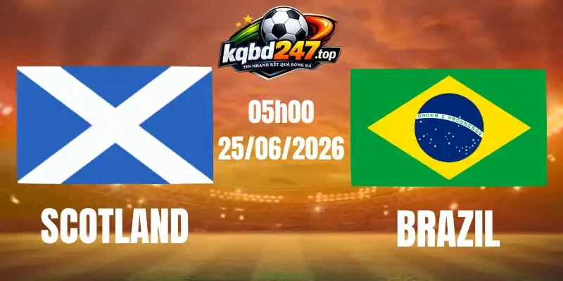 Soi Kèo Nhà Cái Scotland Vs Brazil - Bảng C World Cup 05h00 25/06/2026