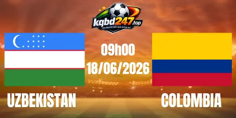 Soi Kèo Nhà Cái Uzbekistan Vs Colombia - Bảng K World Cup 09h00 18/06/2026