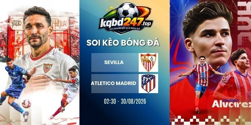 kèo nhà cái Sevilla vs Atletico Madrid - La Liga, 30/08/2026
