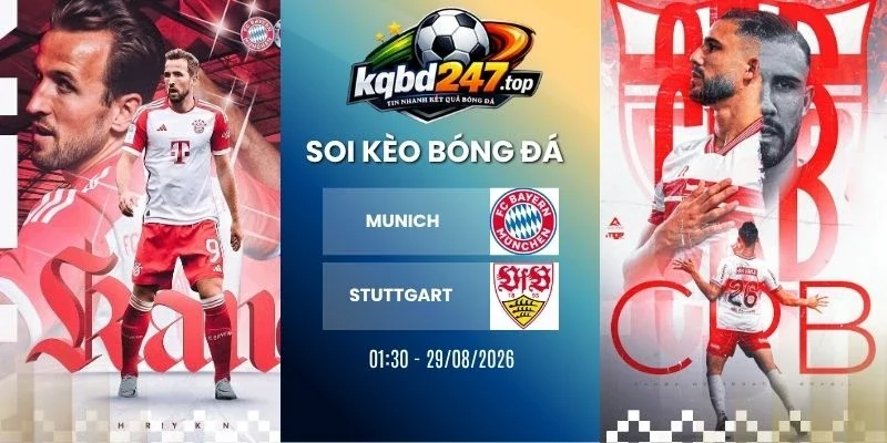 soi kèo Munich vs Stuttgart - Bundesliga, 29/08/2026